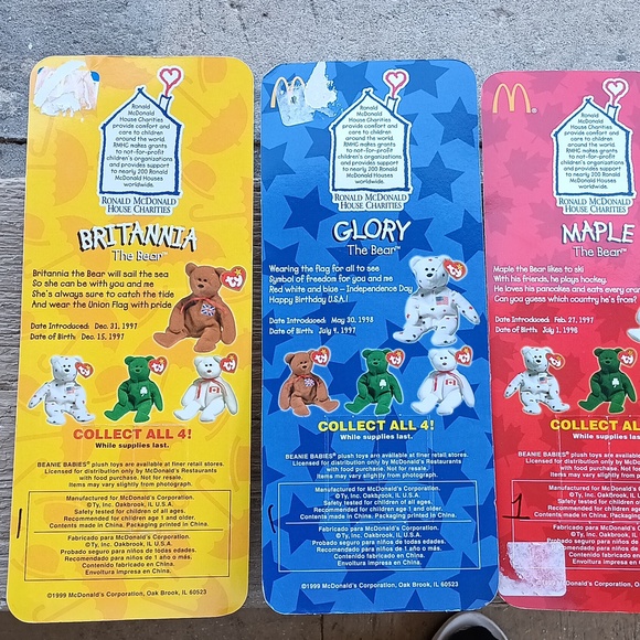 BNWT EXTREMLEY RARE. VINTAGE 1996-1998 Ronald McDonald House Charities - Picture 6 of 9